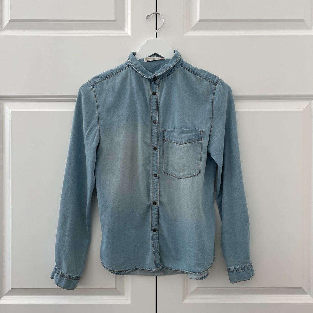 Zara Kids Denim Button Down Shirt